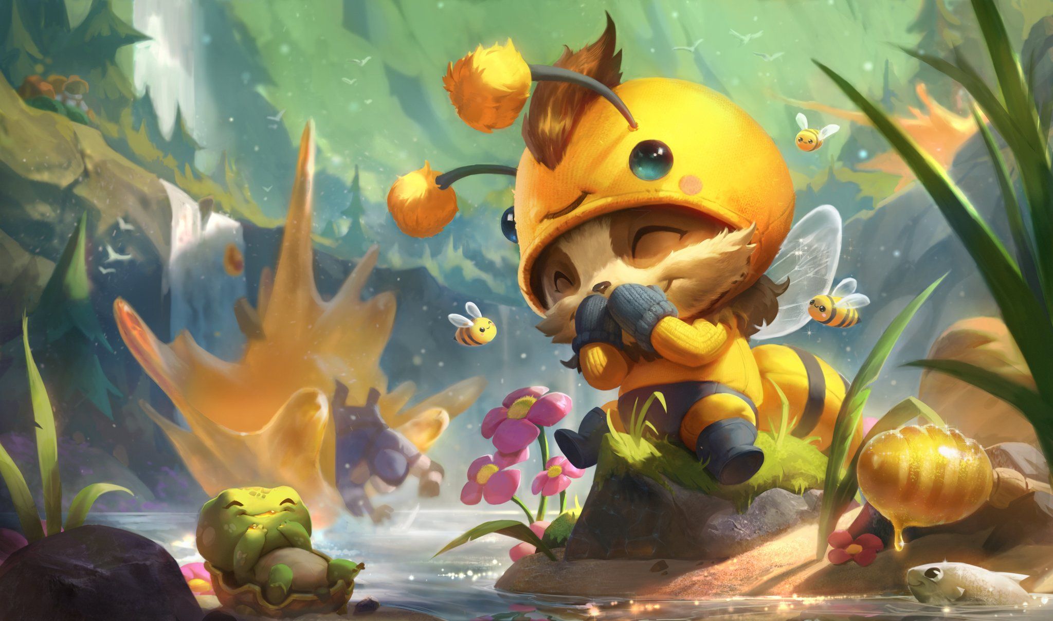 Teemo League of Legends ape, MOBA, 2048x1208 alta risoluzione, Desktop