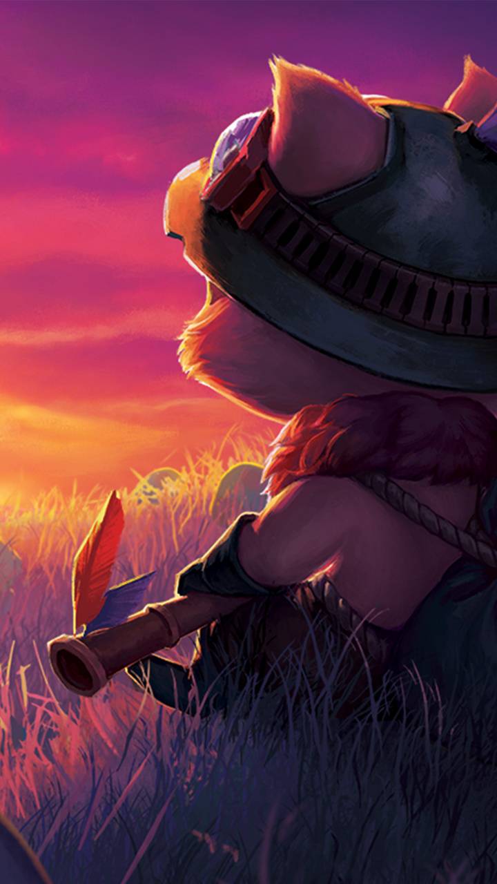 Teemo League of Legends tramonto, 720x1280 Verticale, Mobile