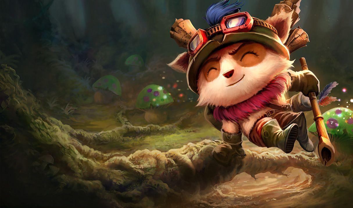 Teemo League of Legends foresta, Riot Games, 1215x717 HD, PC