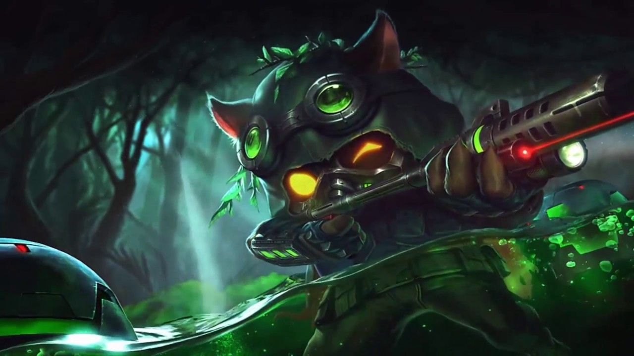 Teemo League of Legends creatura verde, 3500x1906 2K+, Desktop