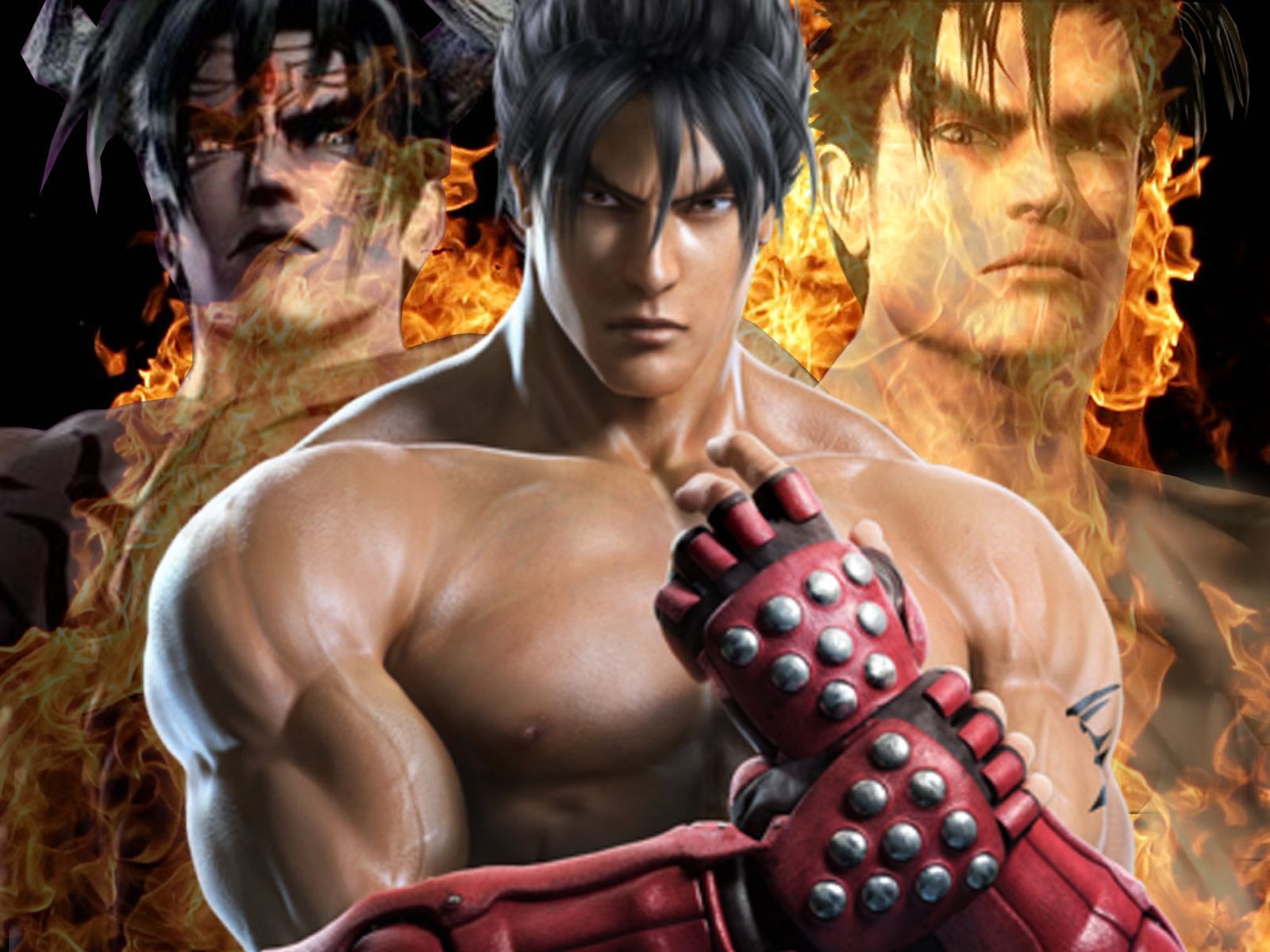 Jin Kazama Tekken personaggi fiamme, 1600x1200 900p, Desktop