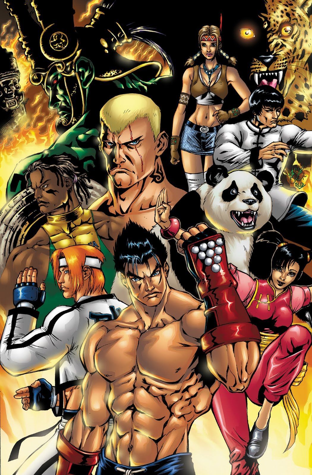 Personaggi Tekken 3 illustrati, 1050x1600 Verticale, Mobile