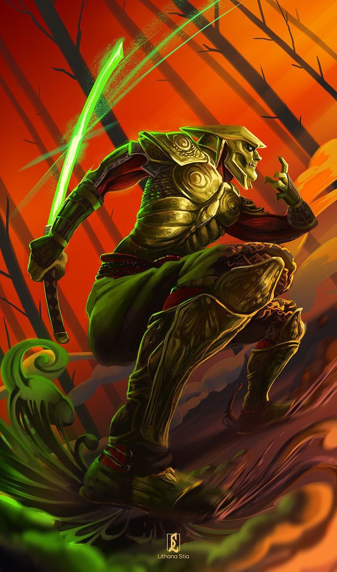Yoshimitsu Tekken con spada verde, 687x1164 Full HD Verticale, iPhone