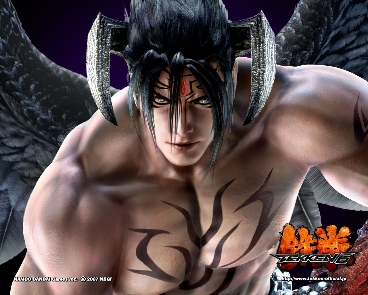 Devil Jin Tekken personaggio alato, 1280x1024 720p, PC