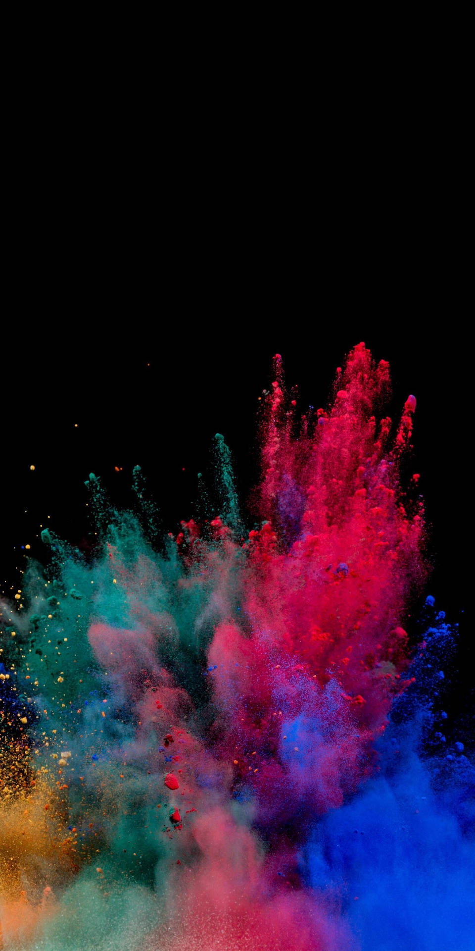 Esplosione di polvere colorata, 960x1920 Full HD Verticale, Smartphone
