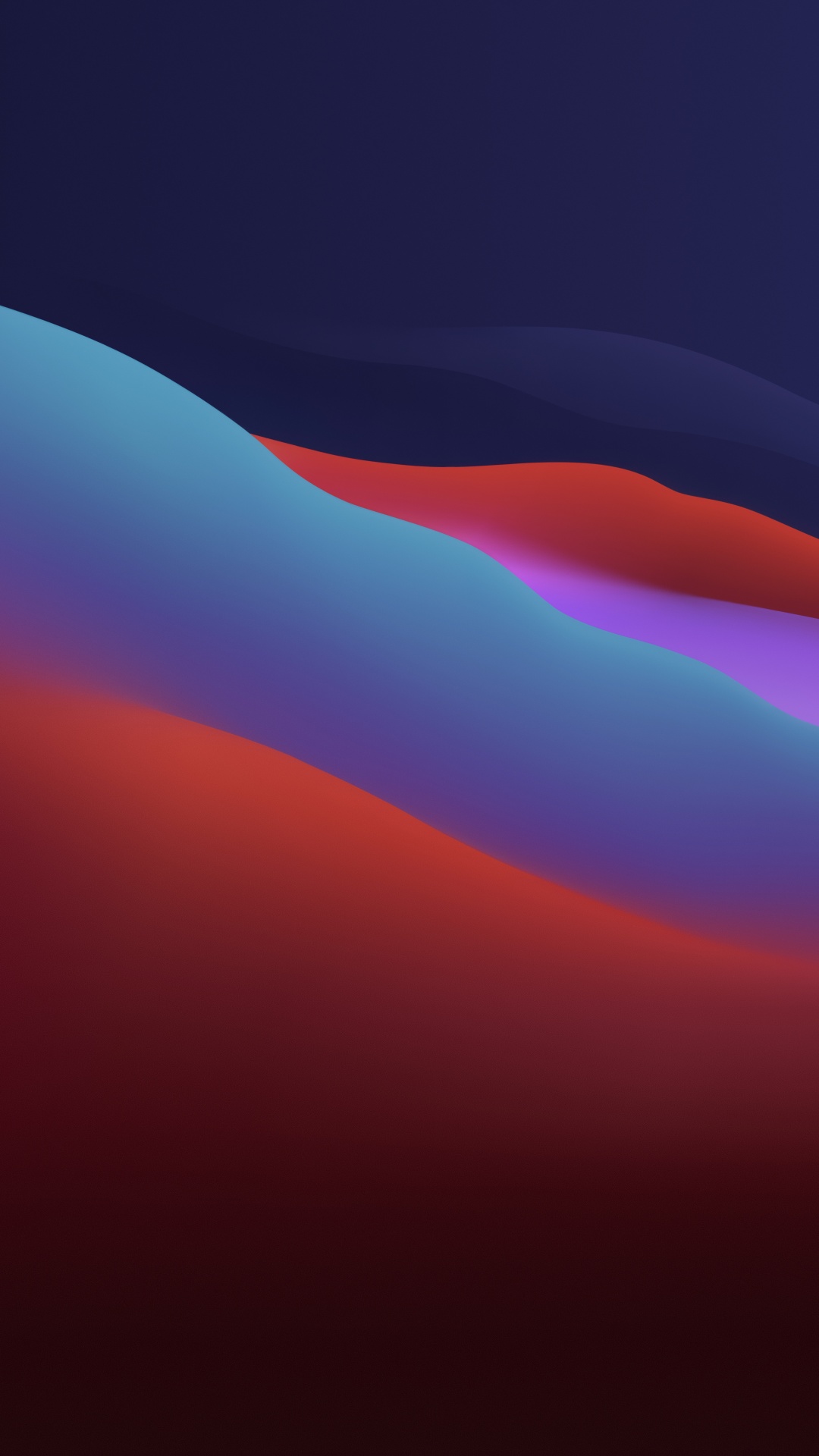 Onde astratte blu e arancioni, 1080x1920 Full HD Verticale, Samsung Galaxy