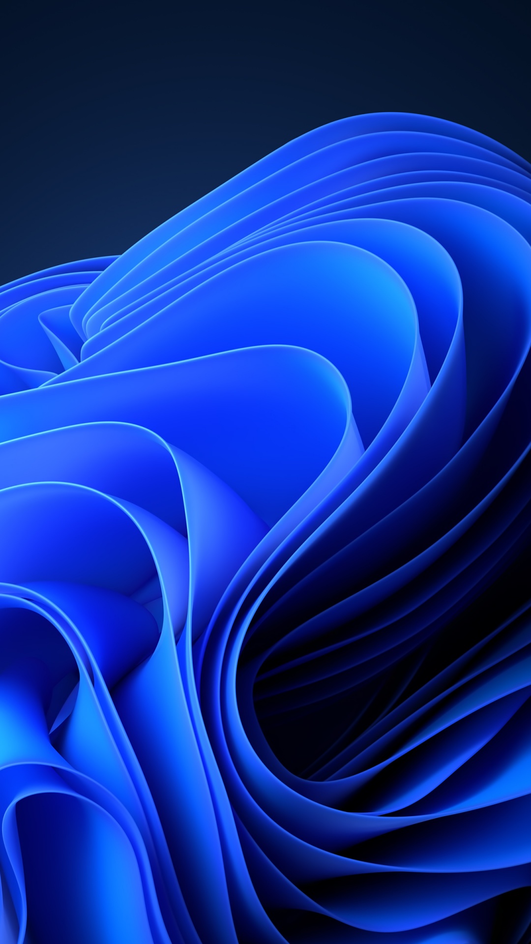 Onde astratte blu 3D, 1080x1920 Full HD Verticale, iPhone