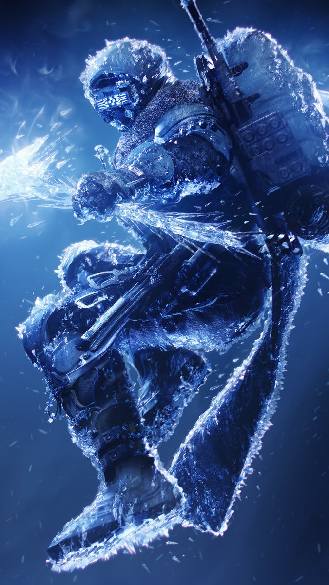 Guerriero di ghiaccio blu, 675x1200 Full HD Verticale, Smartphone
