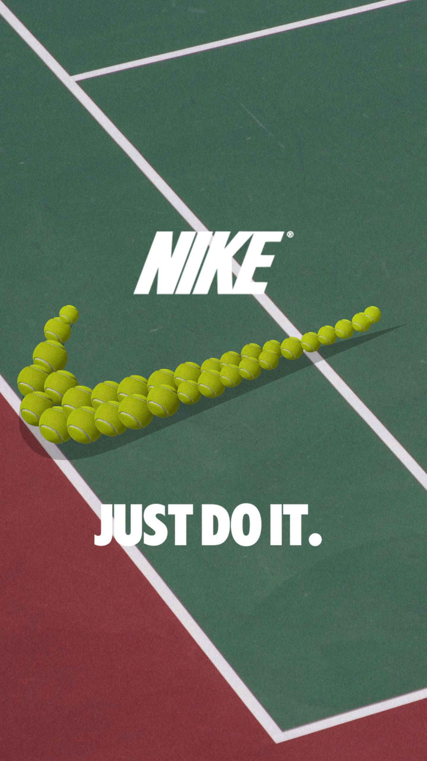 Nike palline da tennis logo, abbigliamento sportivo, 1439x2560 Verticale, Mobile