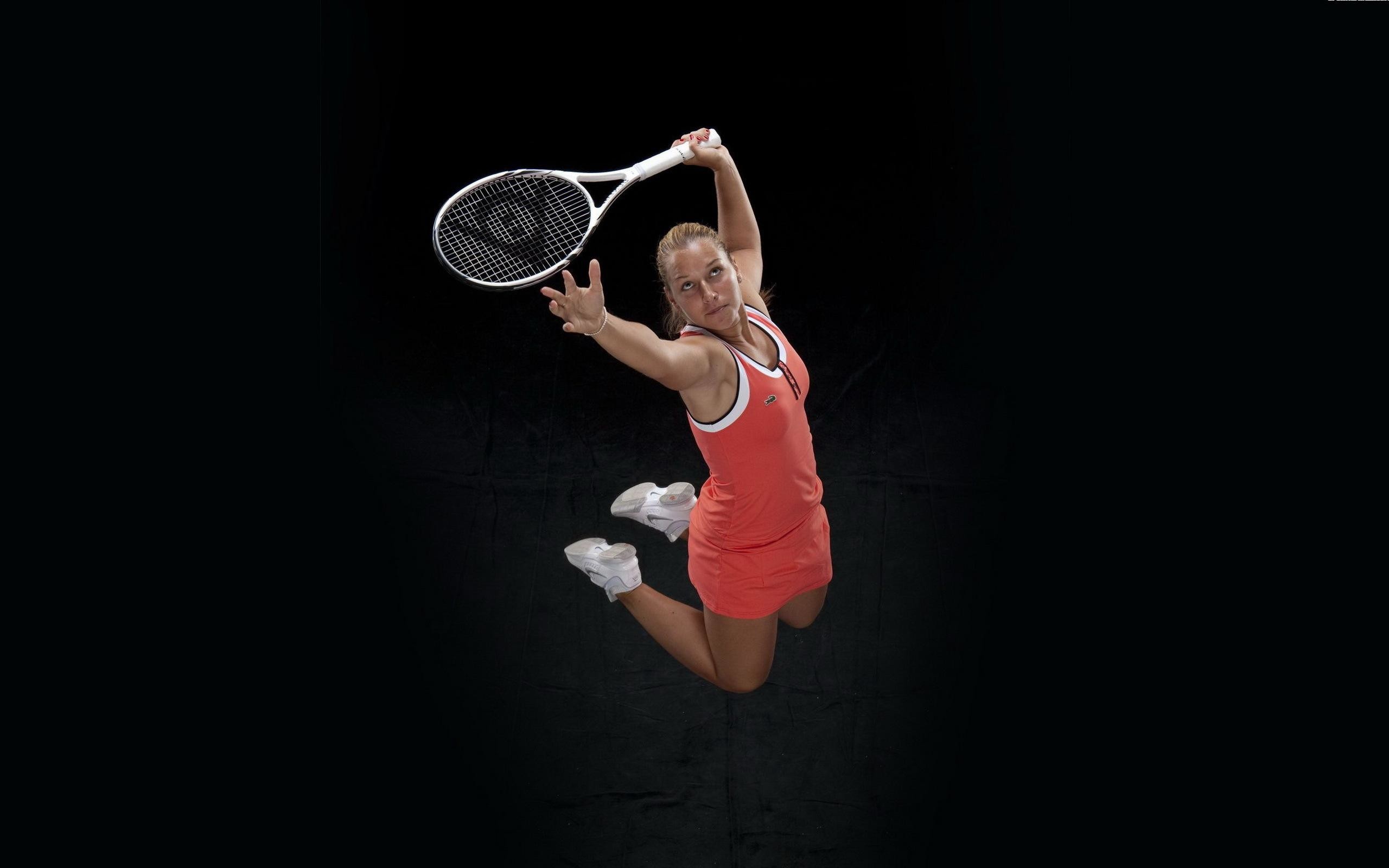 Giocatrice tennis salto racchetta, 2560x1600 2K+, Laptop