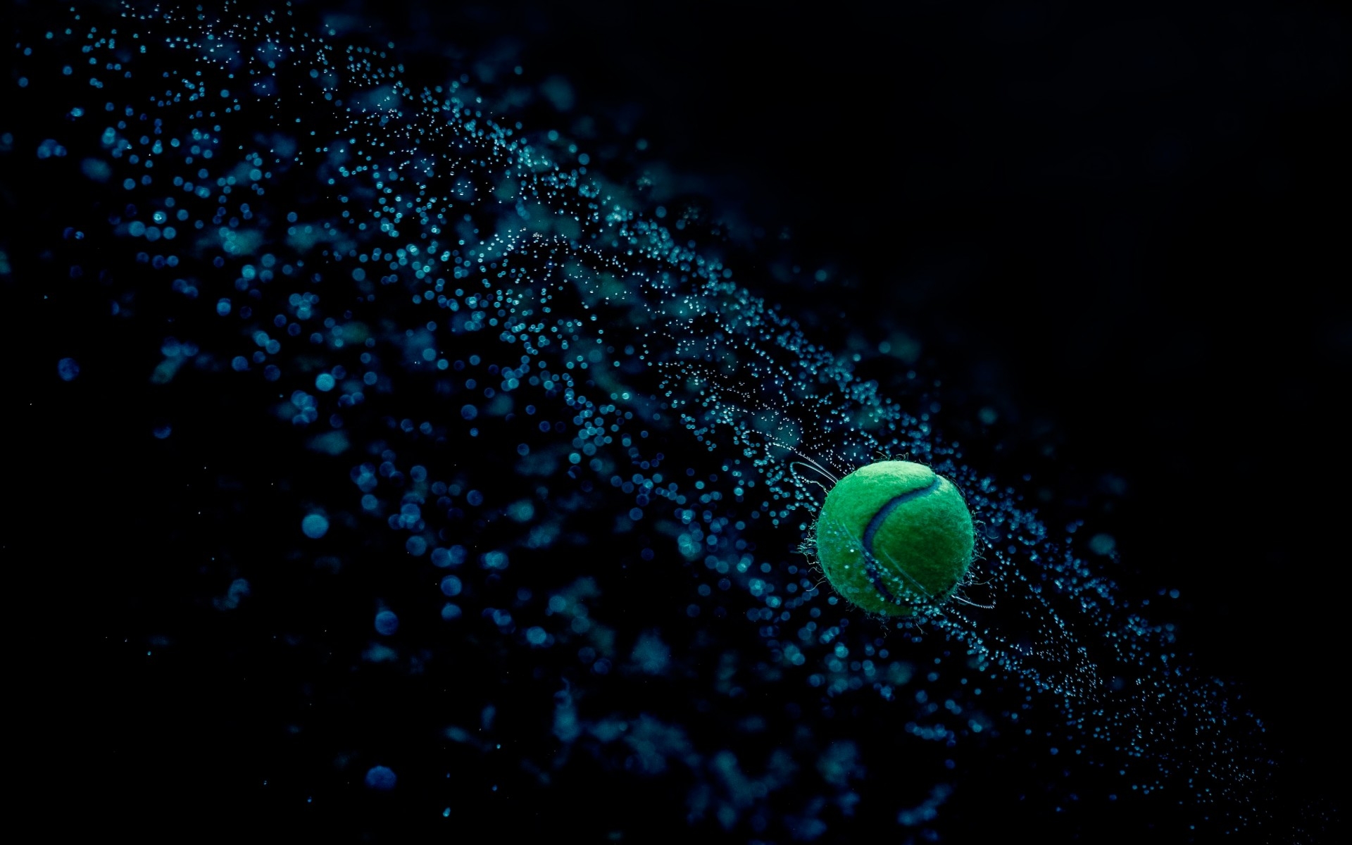 Pallina da tennis particelle blu, 1920x1200 Full HD+ WUXGA, iMac
