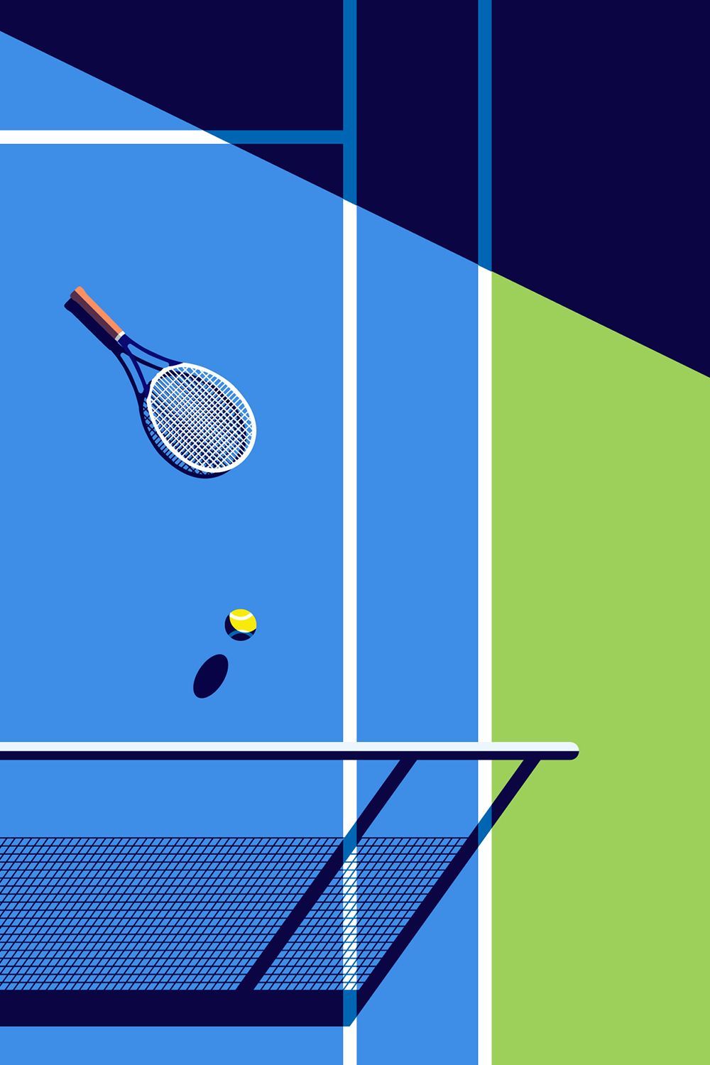 racchetta e palla da tennis, 1000x1500 Full HD Verticale, iPhone