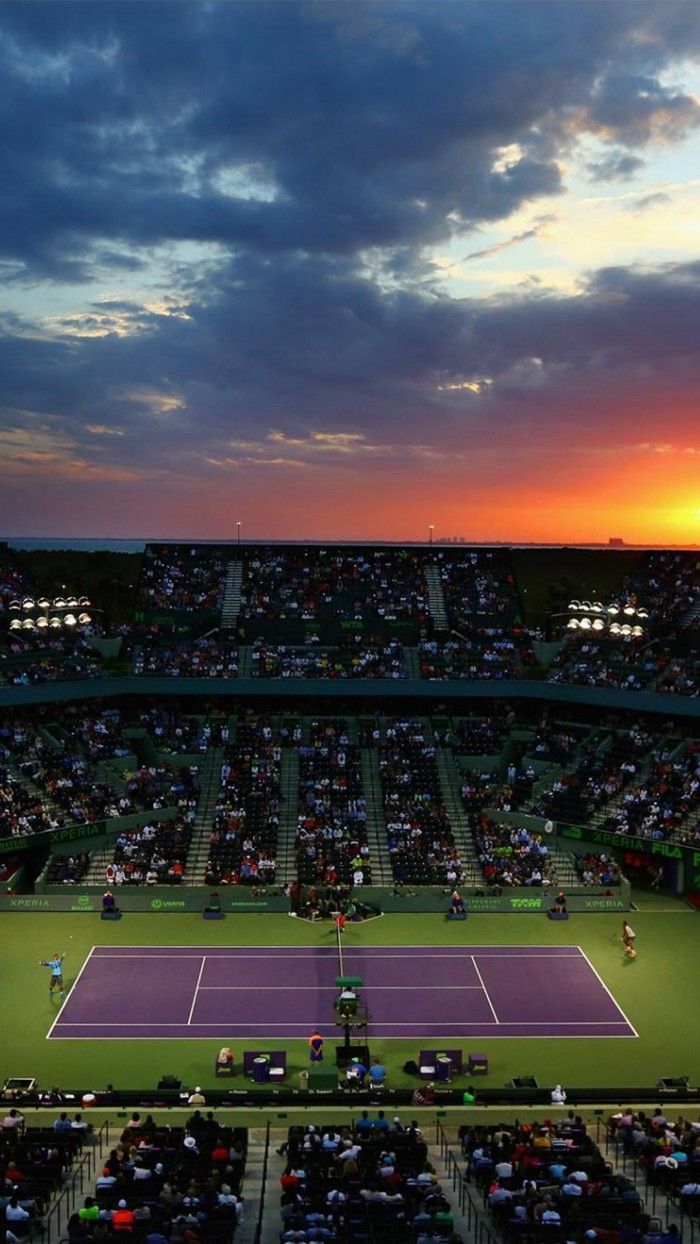 Campo da tennis al tramonto, 700x1244 Verticale, Telefono