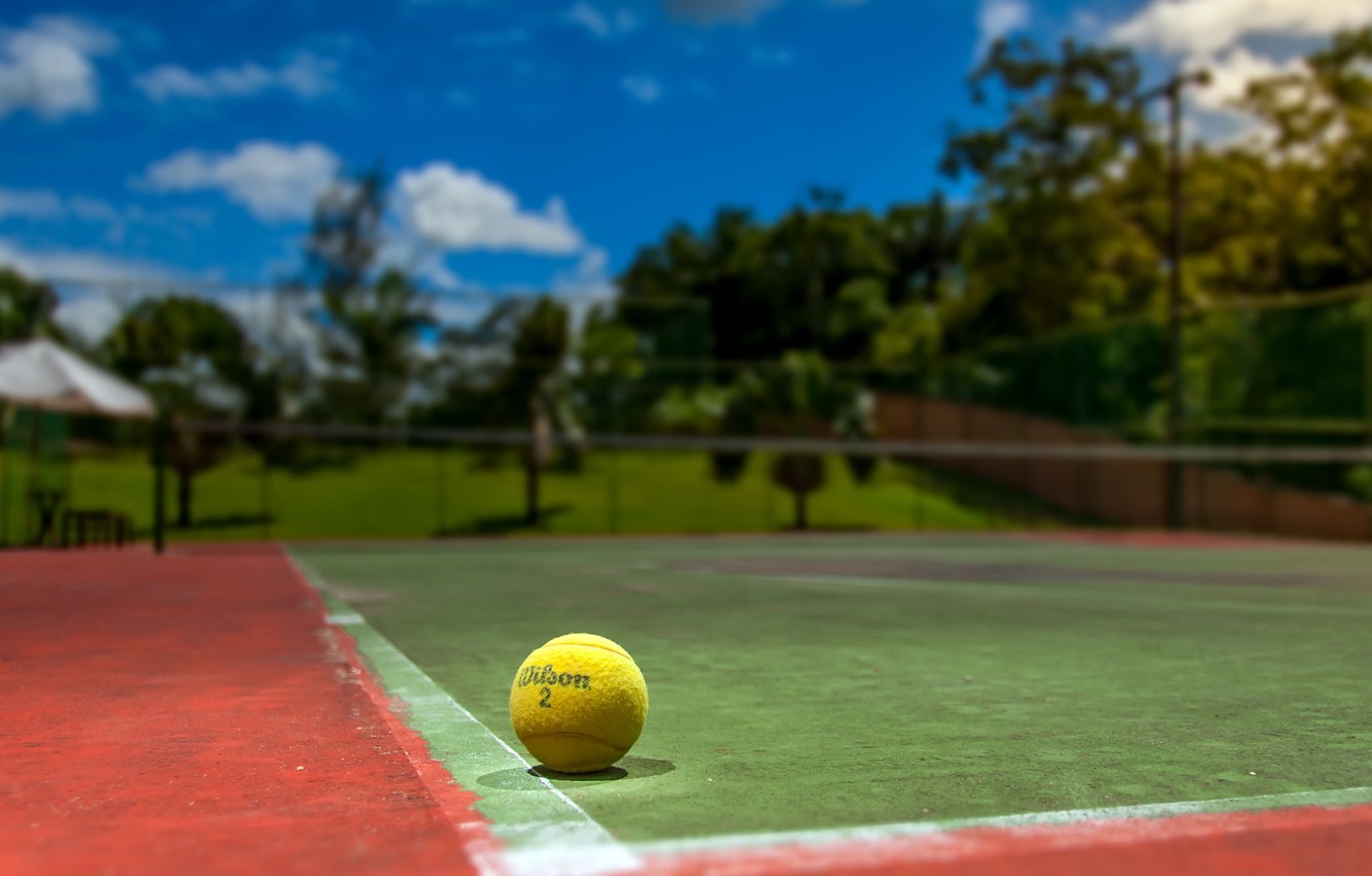 Pallina da tennis campo verde, 1332x850 720p, Lenovo Legion