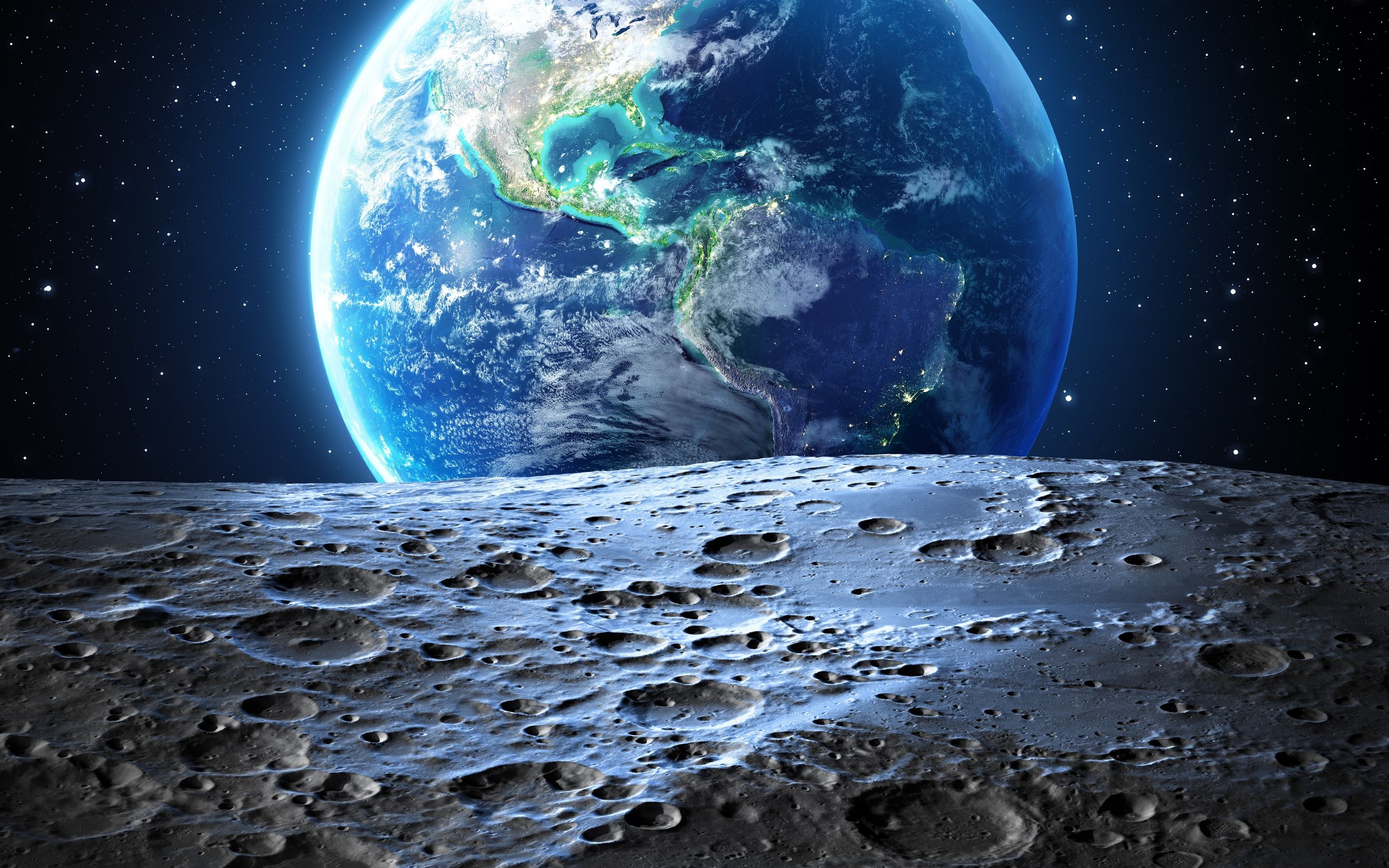 Terra vista dalla Luna, 2880x1800 2K, PC