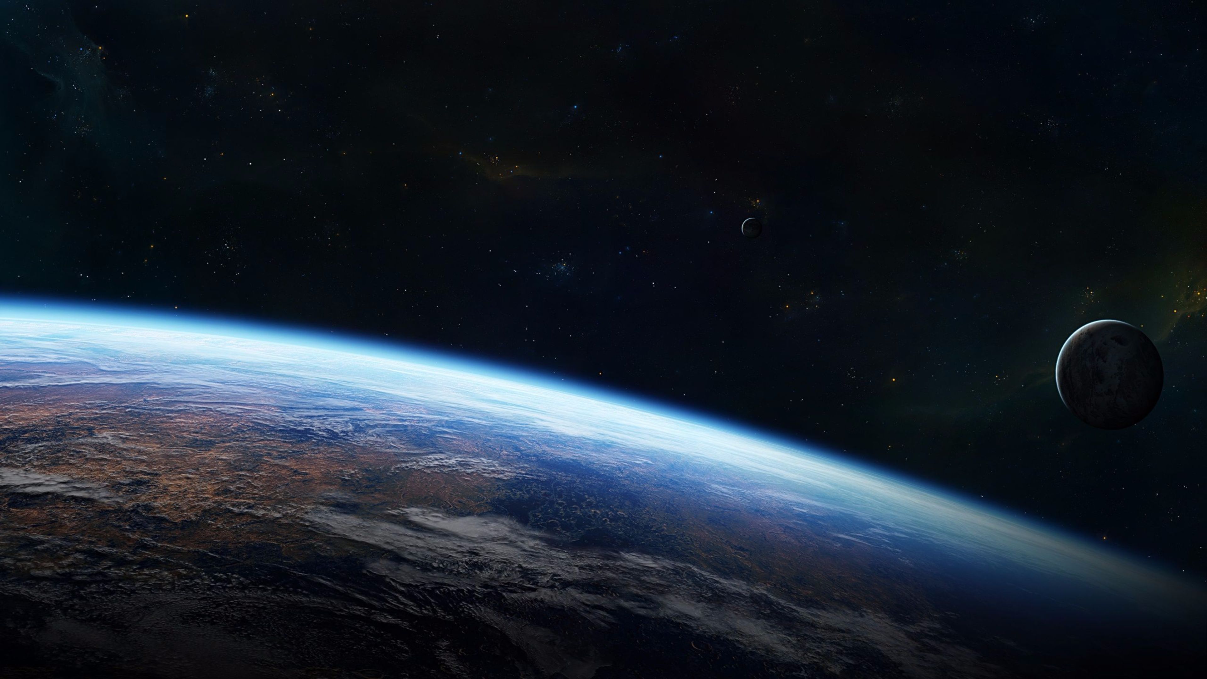 Terra vista dallo spazio, 3840x2160 UHD, PC 4K