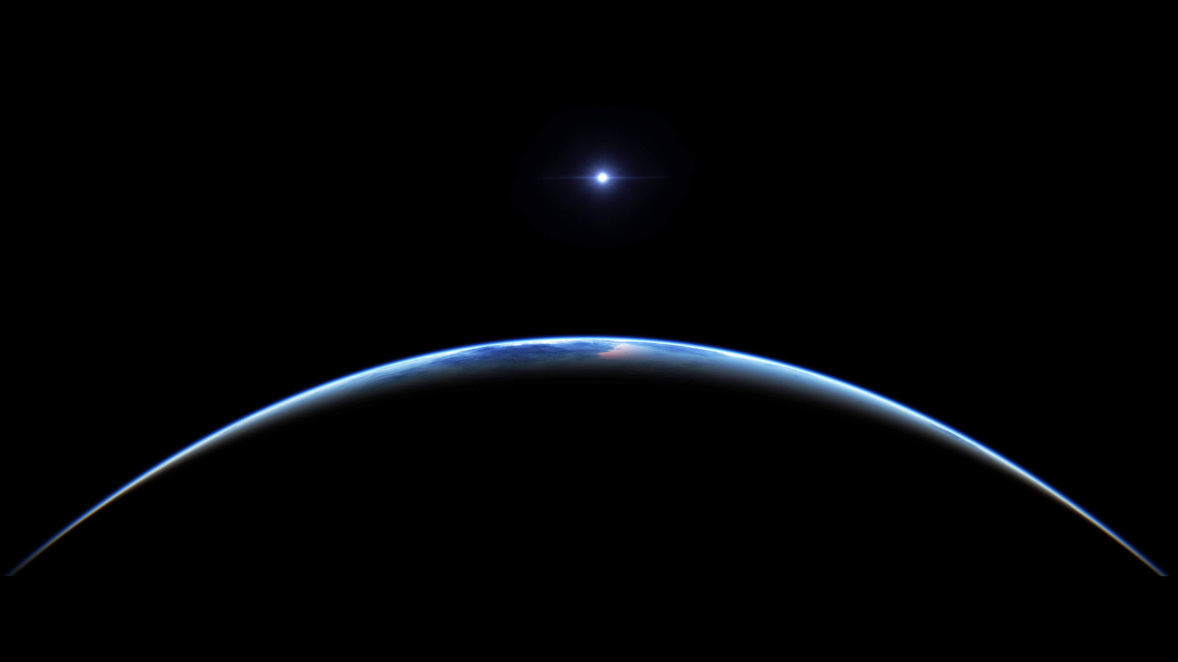 Terra vista dallo spazio notte, 3840x2160 Ultra HD, 4K TV
