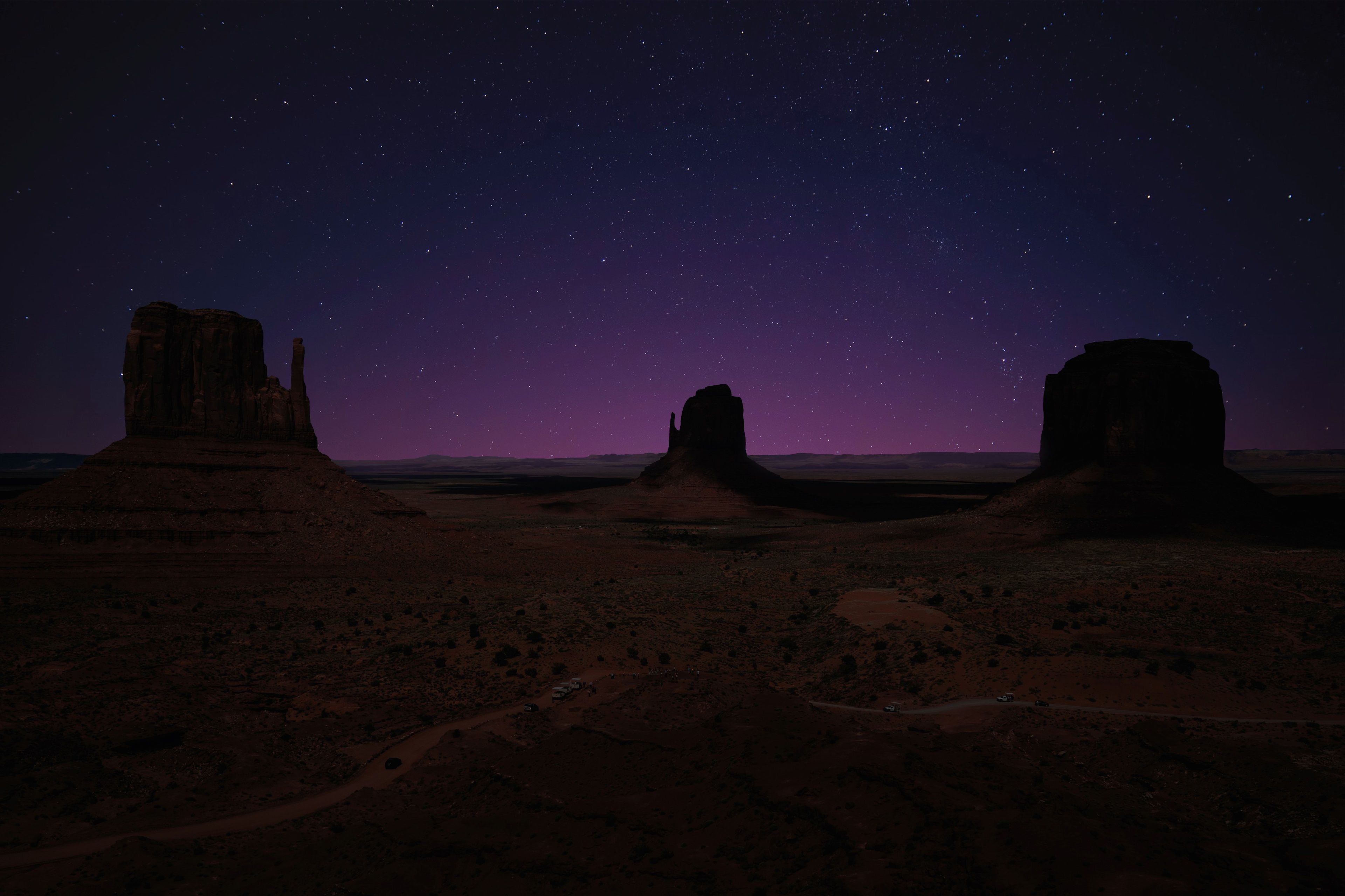 Monument Valley al crepuscolo, 3840x2560 Ultra HD, 4K TV