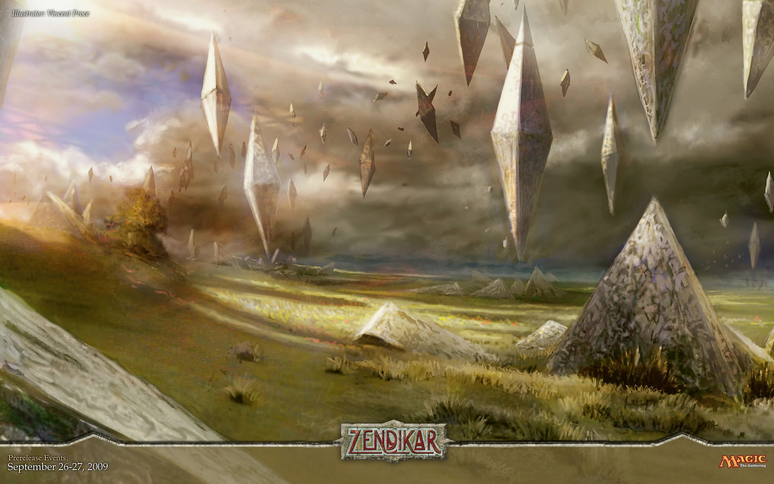 Zendikar paesaggio fantasy MTG, 2560x1600 2K, Desktop