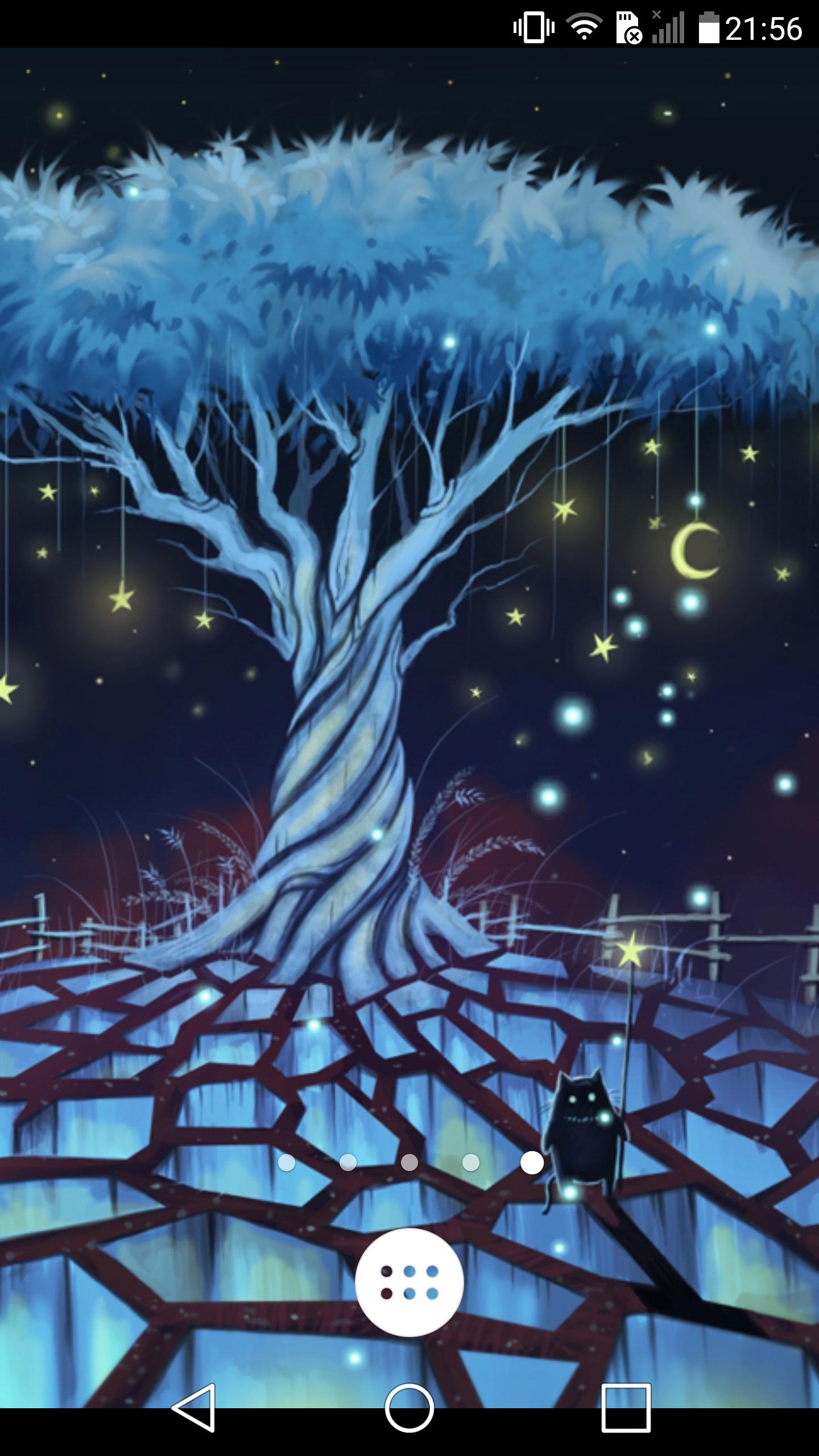 Albero magico blu notturno, 1440x2560 Full HD Verticale, Samsung Galaxy