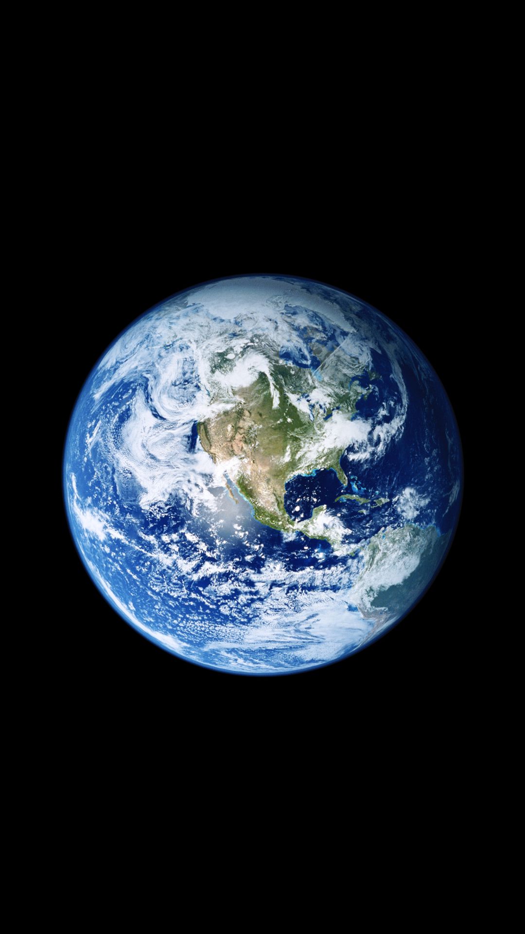 Pianeta Terra sfondo nero, 1080x1920 Full HD Verticale, iPhone Pro