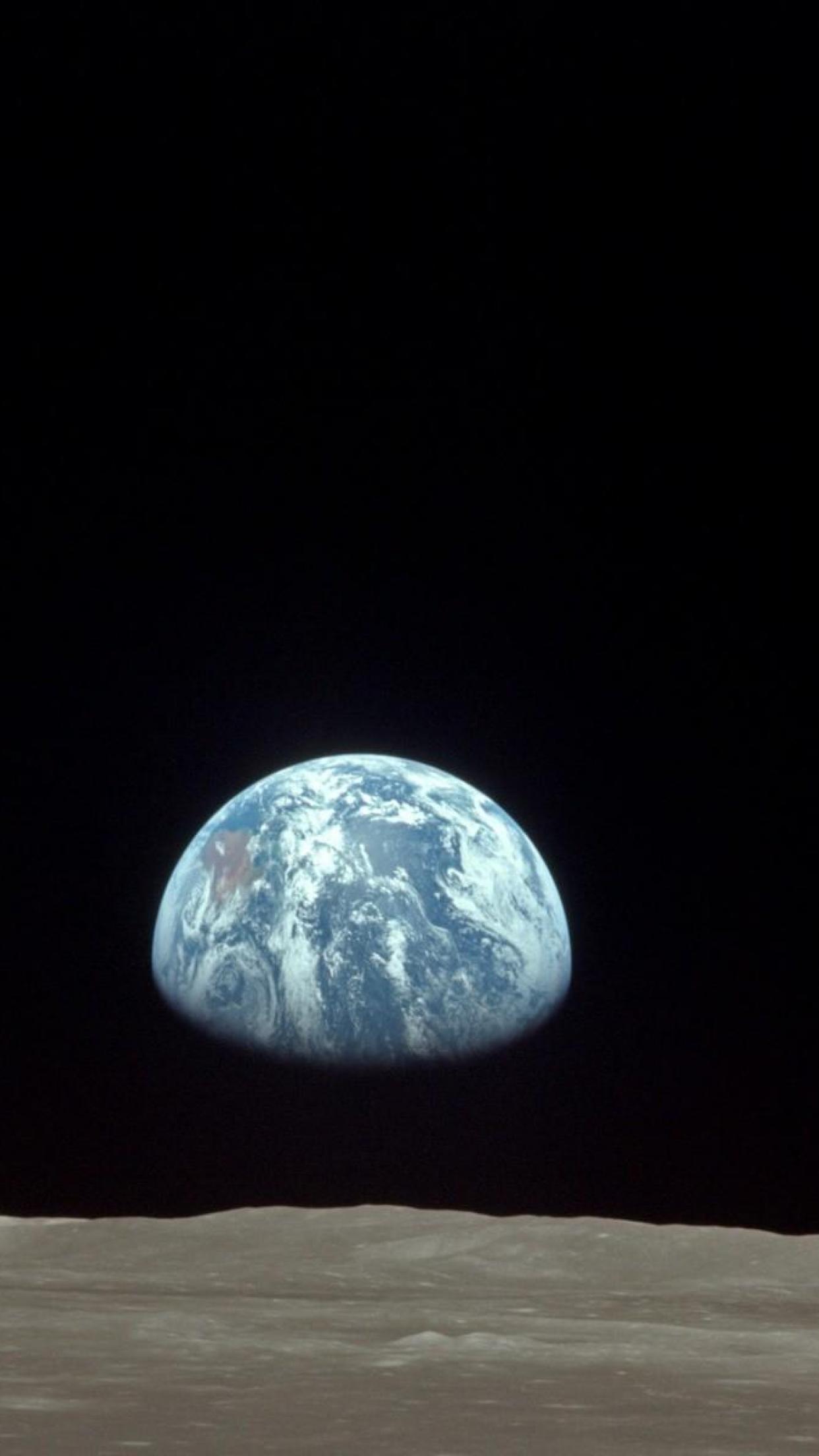 Terra vista dalla Luna, 1242x2208 Full HD Verticale, iPhone Pro Max