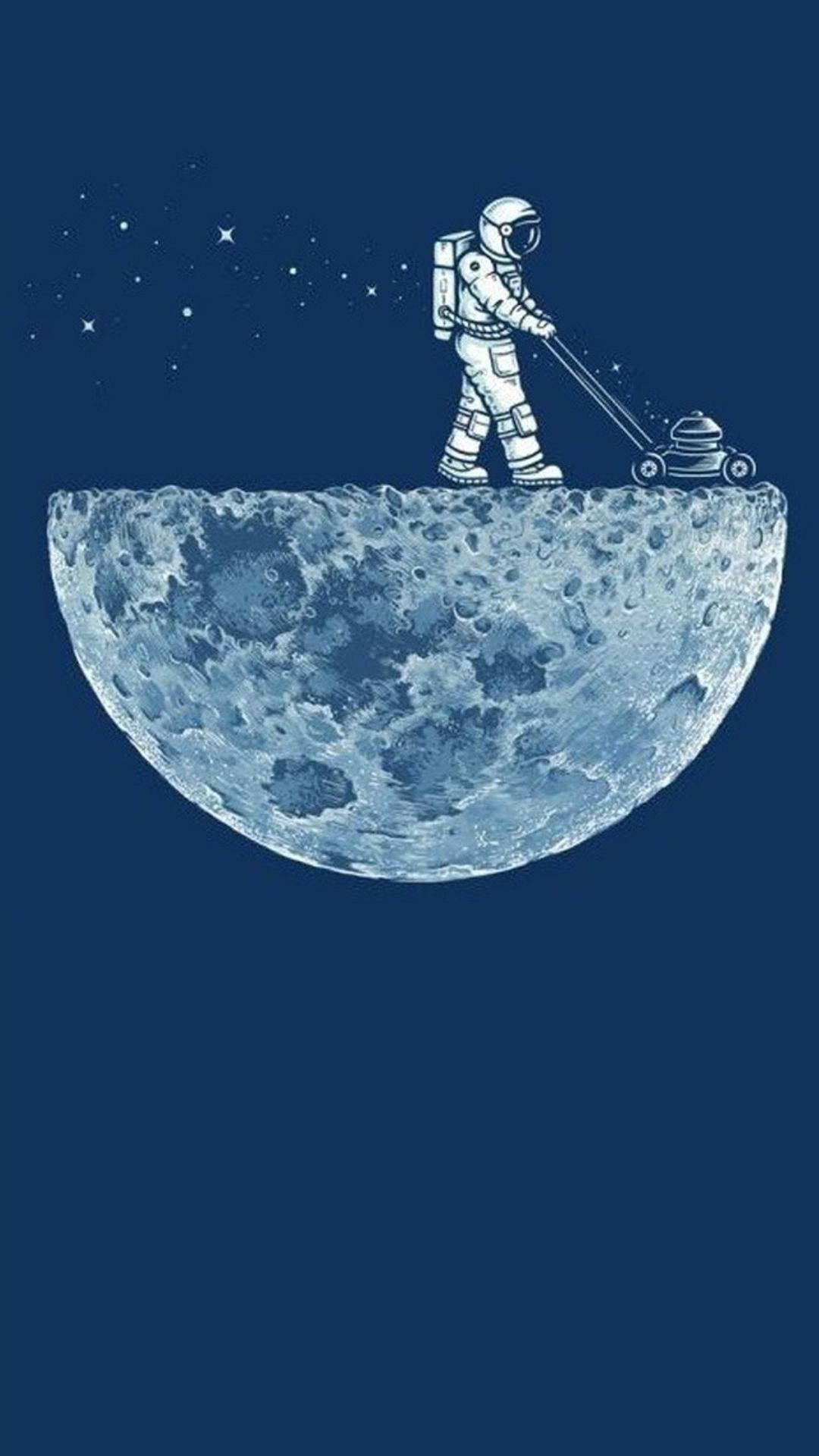 Astronauta tosa la Luna, 1080x1920 Full HD Verticale, iPhone