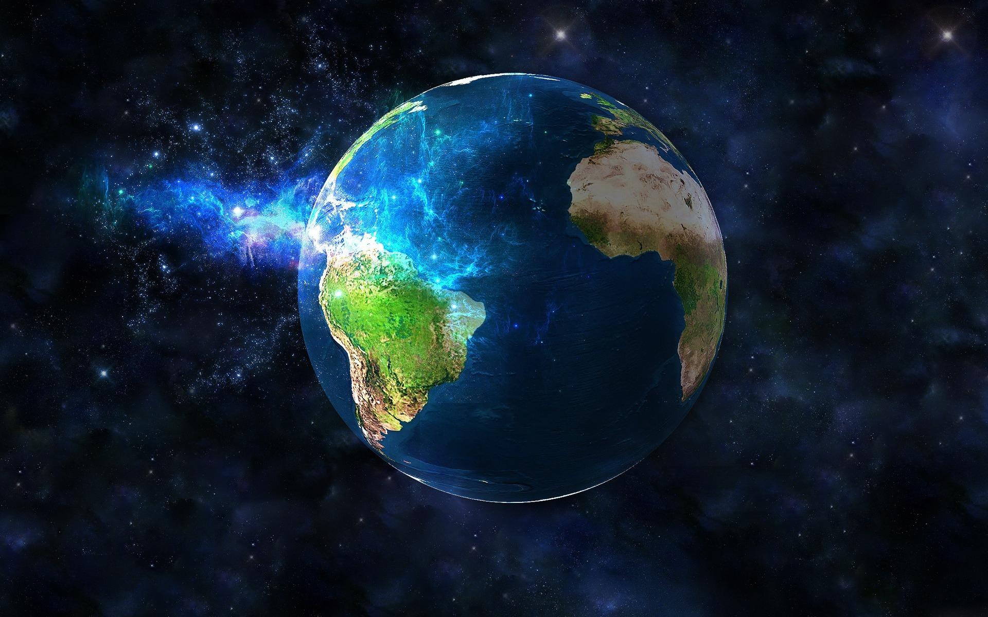 Terra bagliore blu Africa, 1920x1200 Full HD+ WUXGA, Laptop