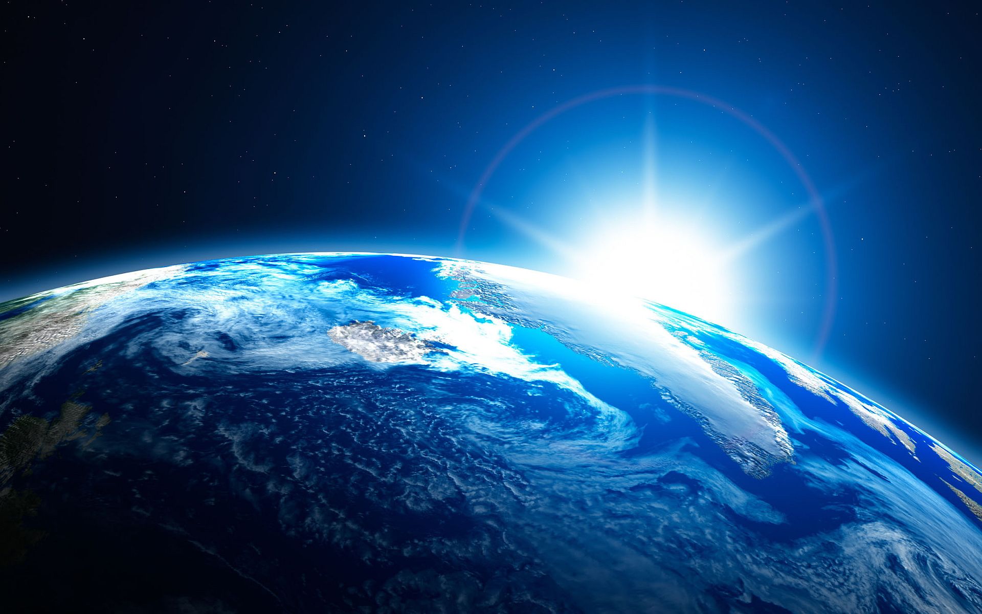 Terra alba sole blu, 1920x1200 WUXGA, PC