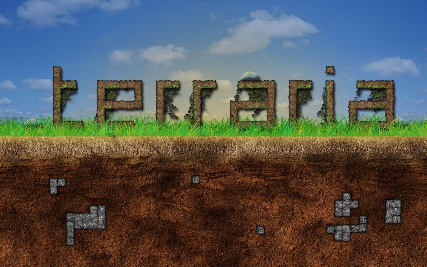 Terraria isola sospesa casa, 1920x1080 Full HD, PC