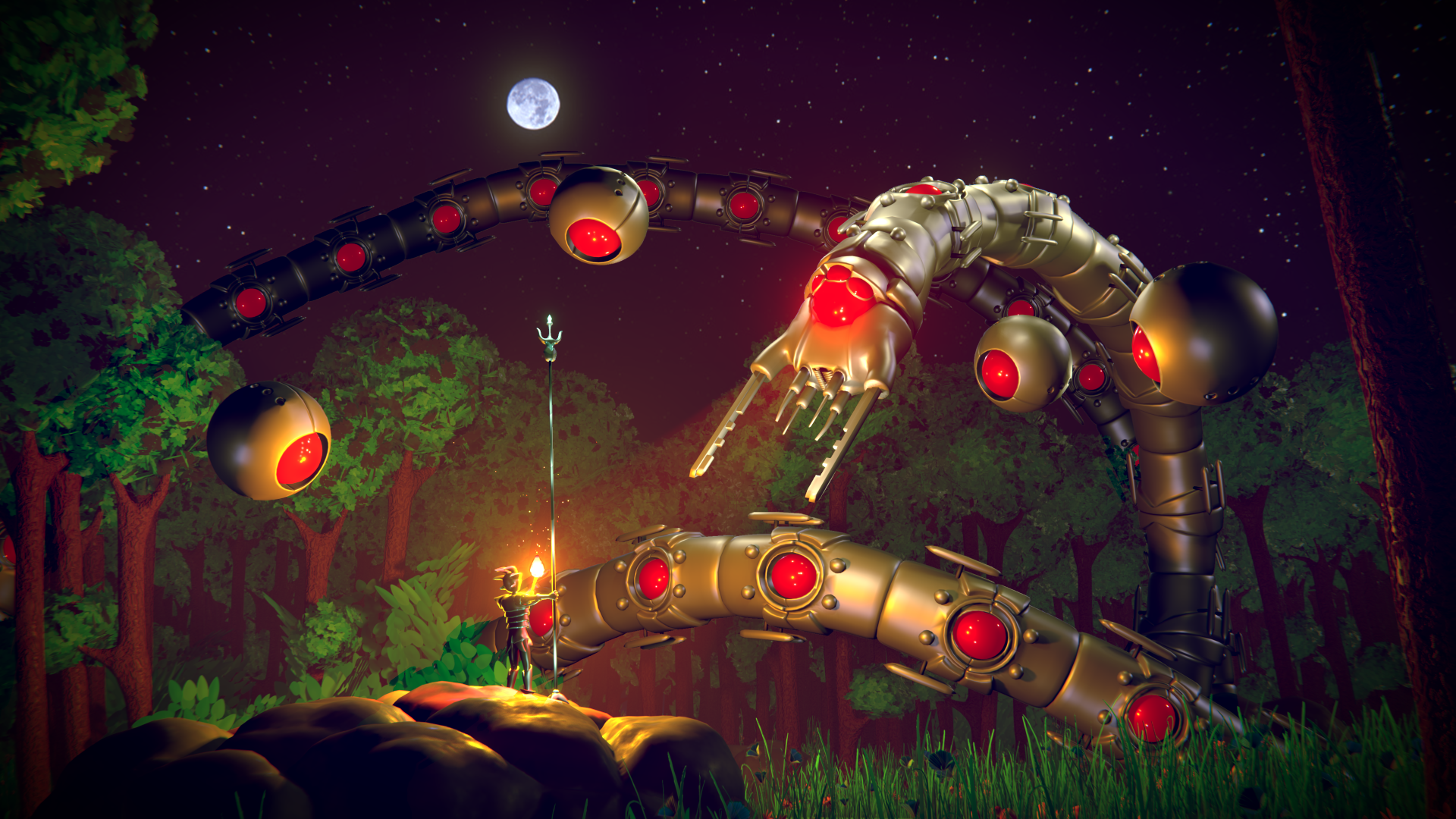 The Destroyer Terraria 3D, 1920x1080 Full HD, PC Desktop