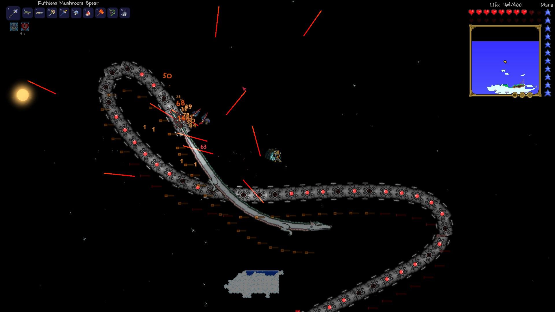 Terraria boss Destroyer combattimento, 1920x1080 Full HD 1080p, Desktop