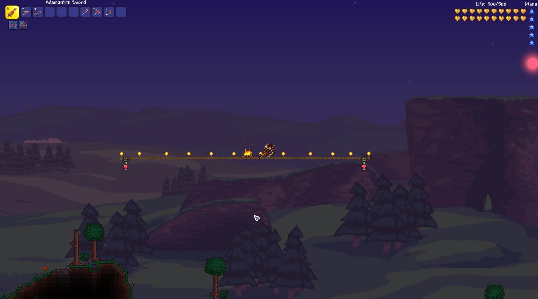 Terraria isola volante notte, 1920x1080 1080p, Desktop