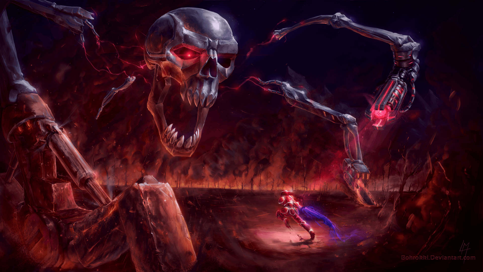 Destroyer boss Terraria rosso, 1920x1080 Full HD, PC Desktop