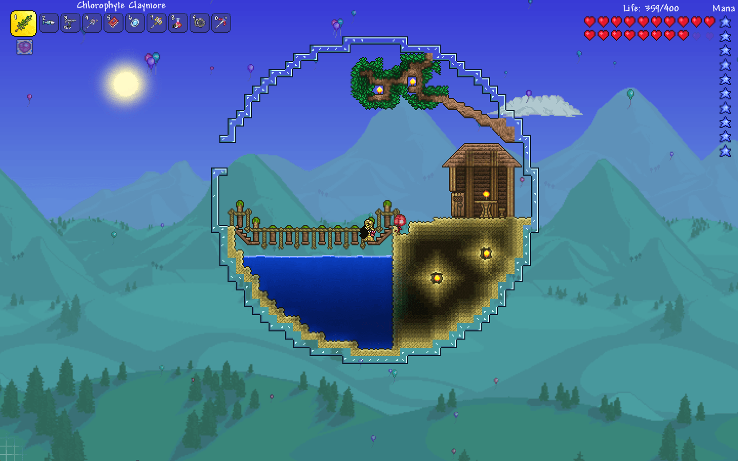 Terraria boss Twins collage, 1920x1080 Full HD, PC