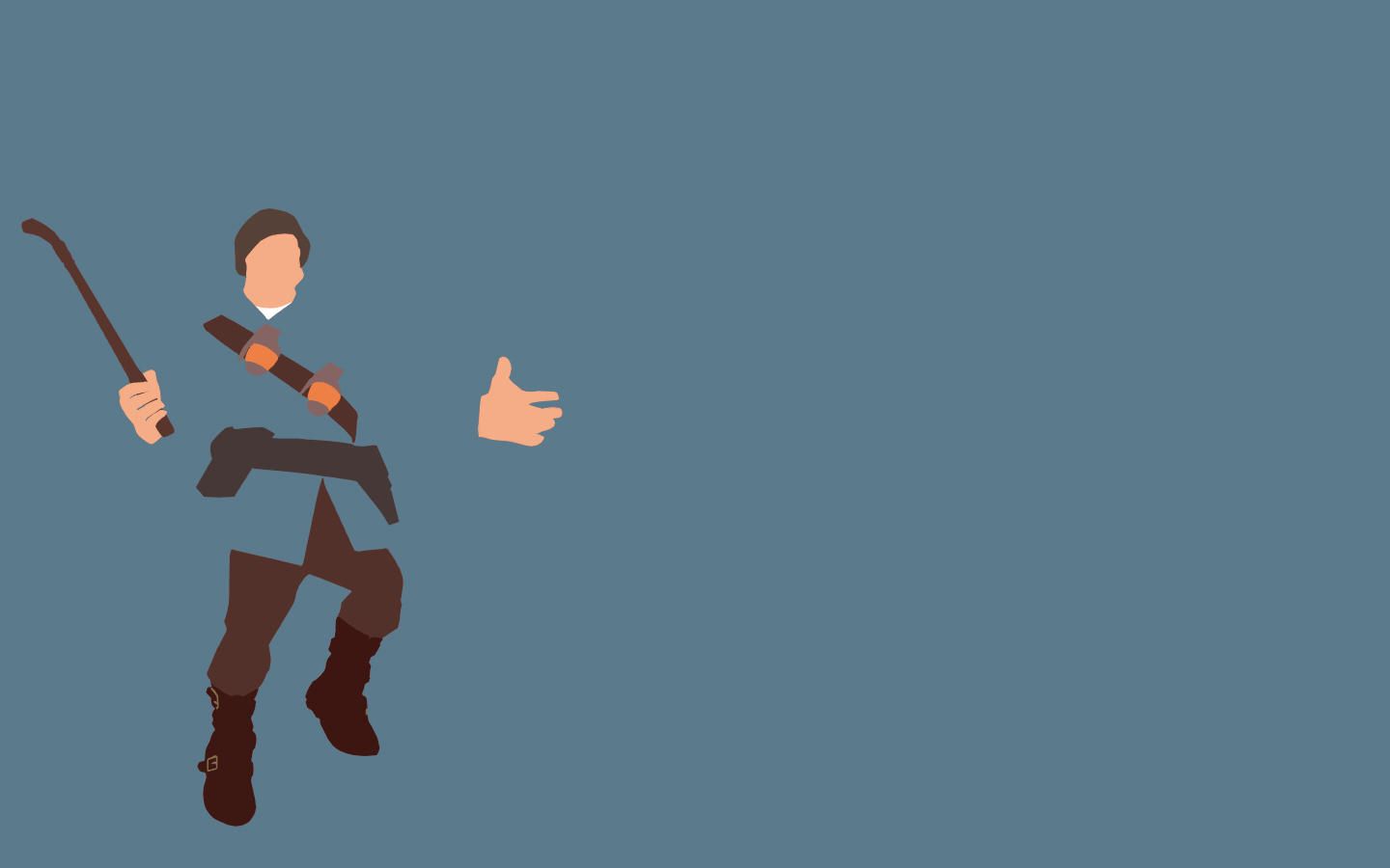 Personaggio minimalista con spada, 1440x900 HD, Desktop