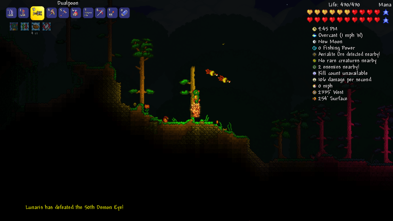 Terraria Twins boss gameplay, 1440x900 HD, MacBook Air