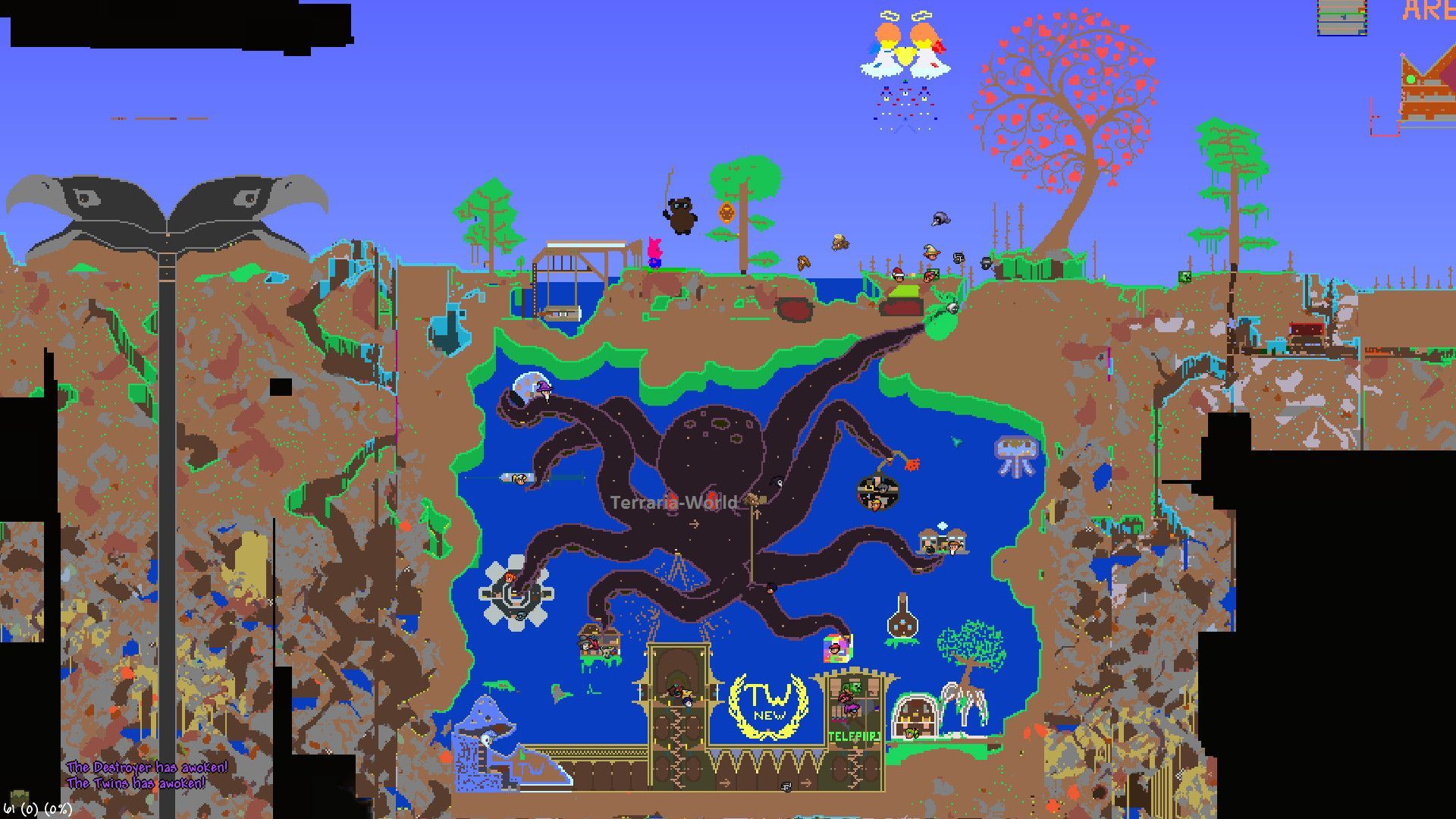 Destroyer boss Terraria, 1191x670 HD, Laptop