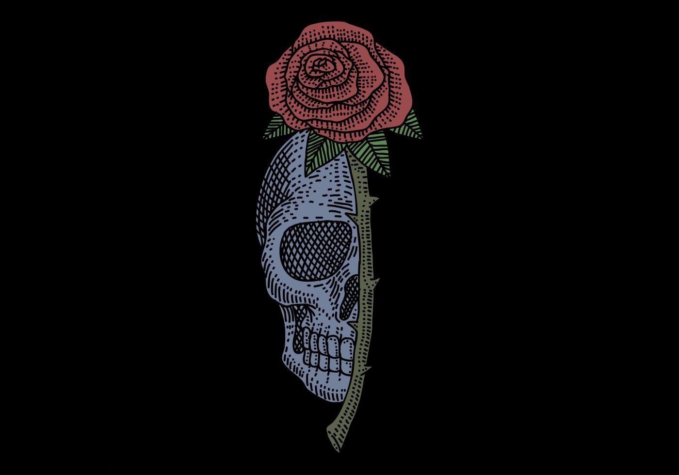 Teschio dinosauro con fiori, 1280x1280 720p, Laptop