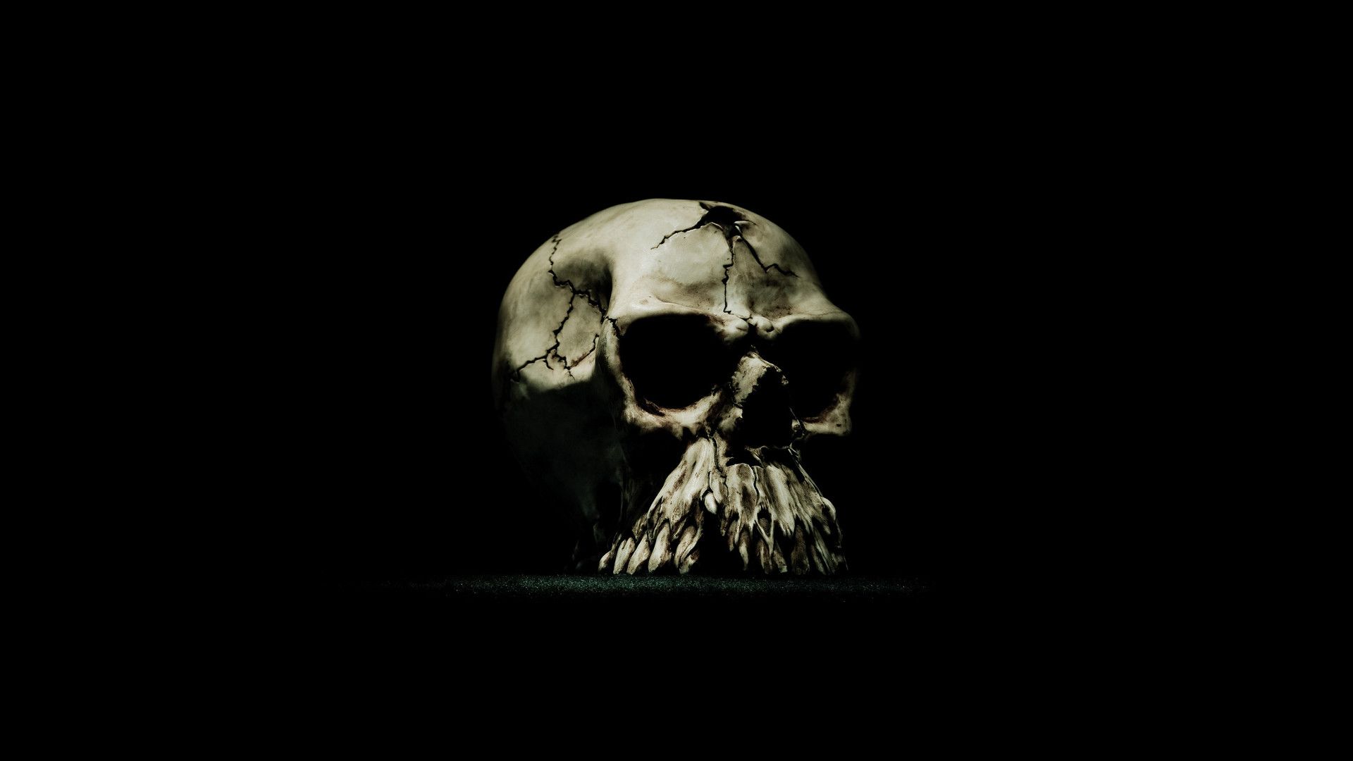 Teschio spaventoso sfondo nero, 1920x1080 Full HD 1080p, PC Desktop
