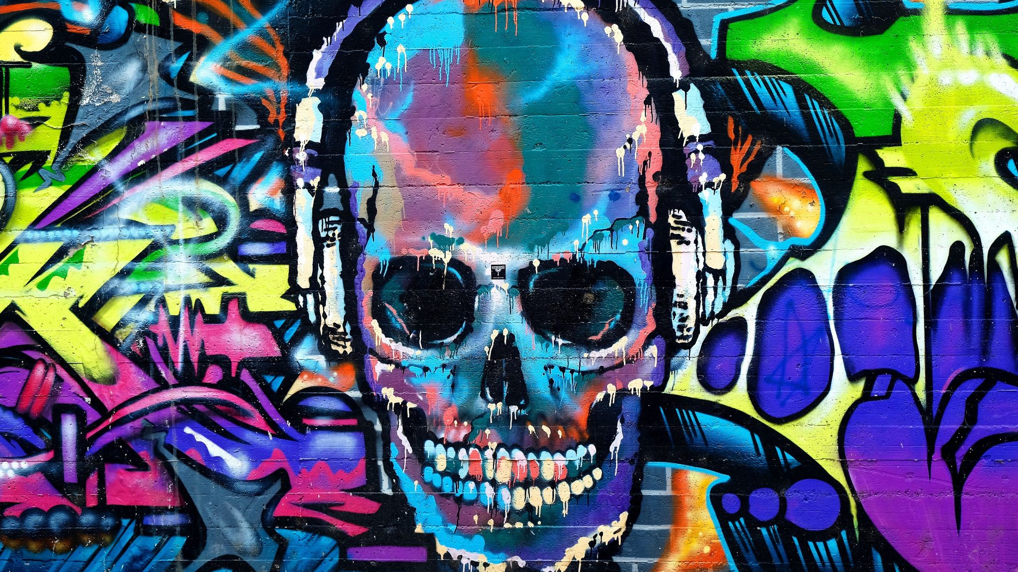 Cuffie futuristiche blu luminose, 2880x1800 WQXGA, MacBook Pro