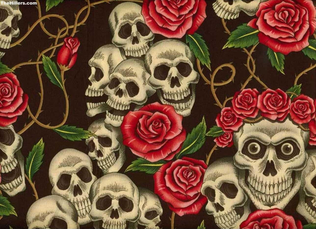 Teschio nero con pistole, 1920x1080 Full HD 1080p, Desktop