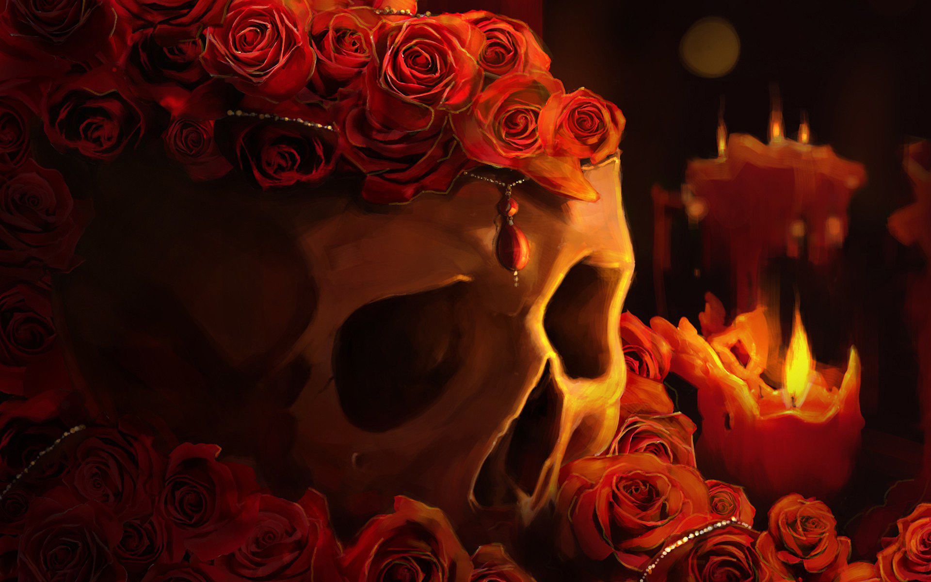 Teschio nero con rosa e orologio, 2480x3508 Full HD Verticale, iPhone