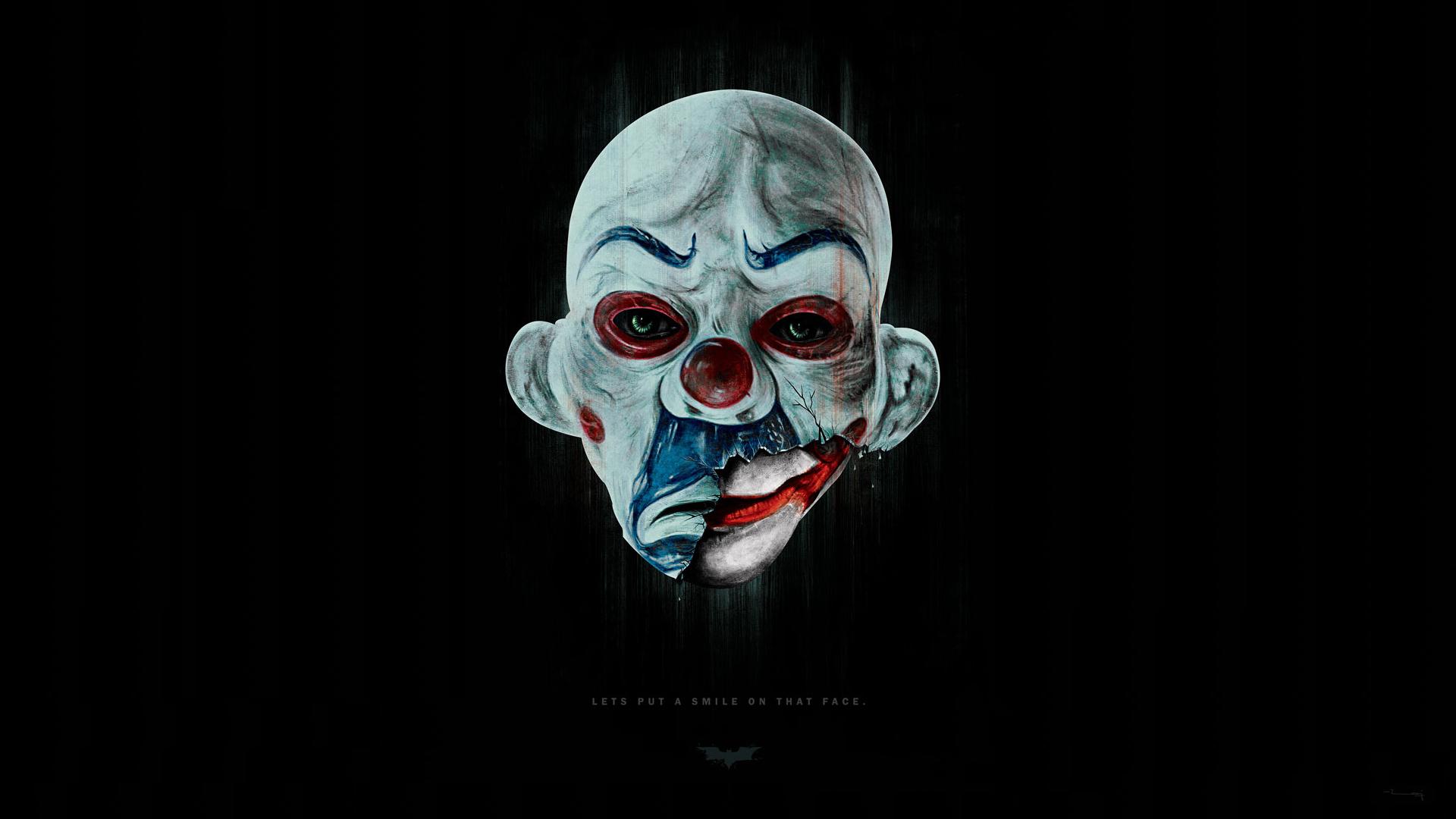 Maschera da clown Joker, DC Comics, 1920x1080 Full HD, Desktop