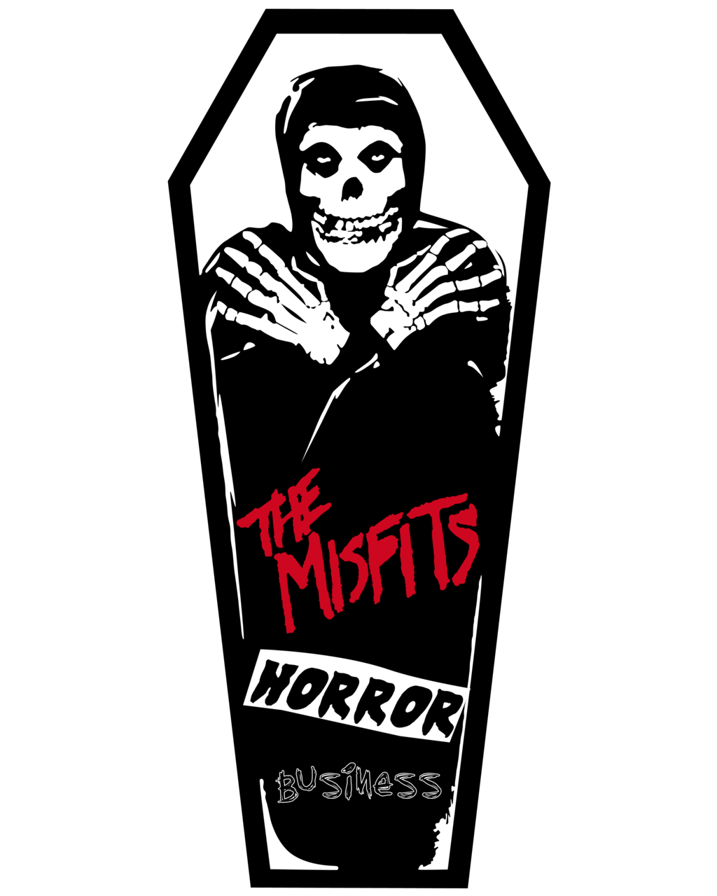 Teschio Misfits su bara, 1024x1280 Full HD Verticale, Smartphone