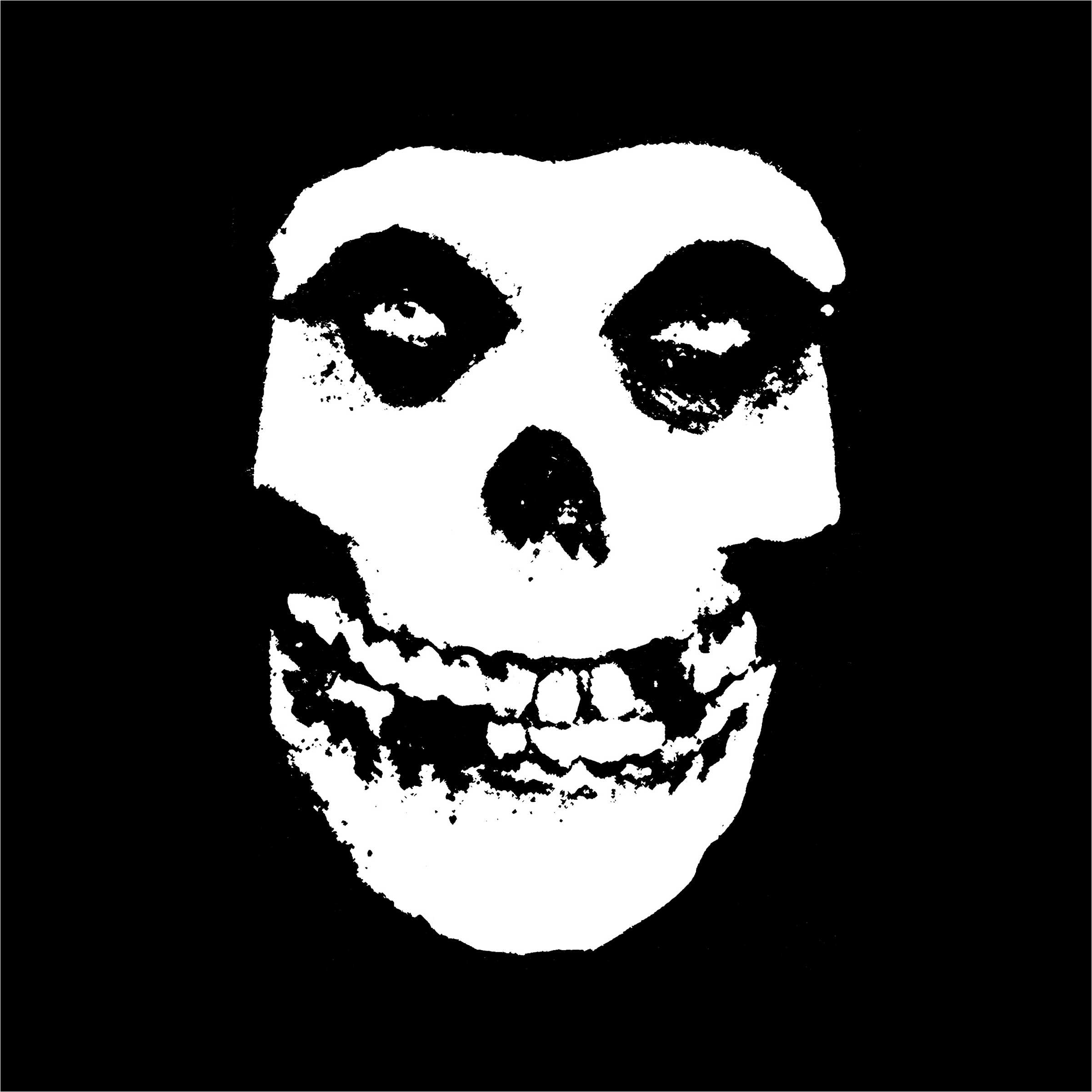 Teschio bianco Misfits nero, 2402x2402 alta risoluzione, iMac