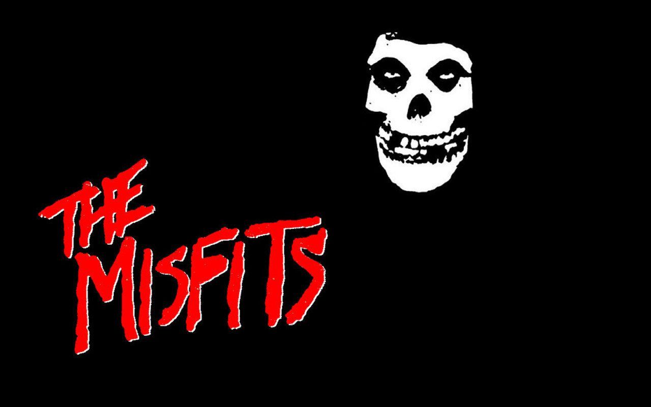 Teschio Misfits logo band, 1280x800 720p, Laptop