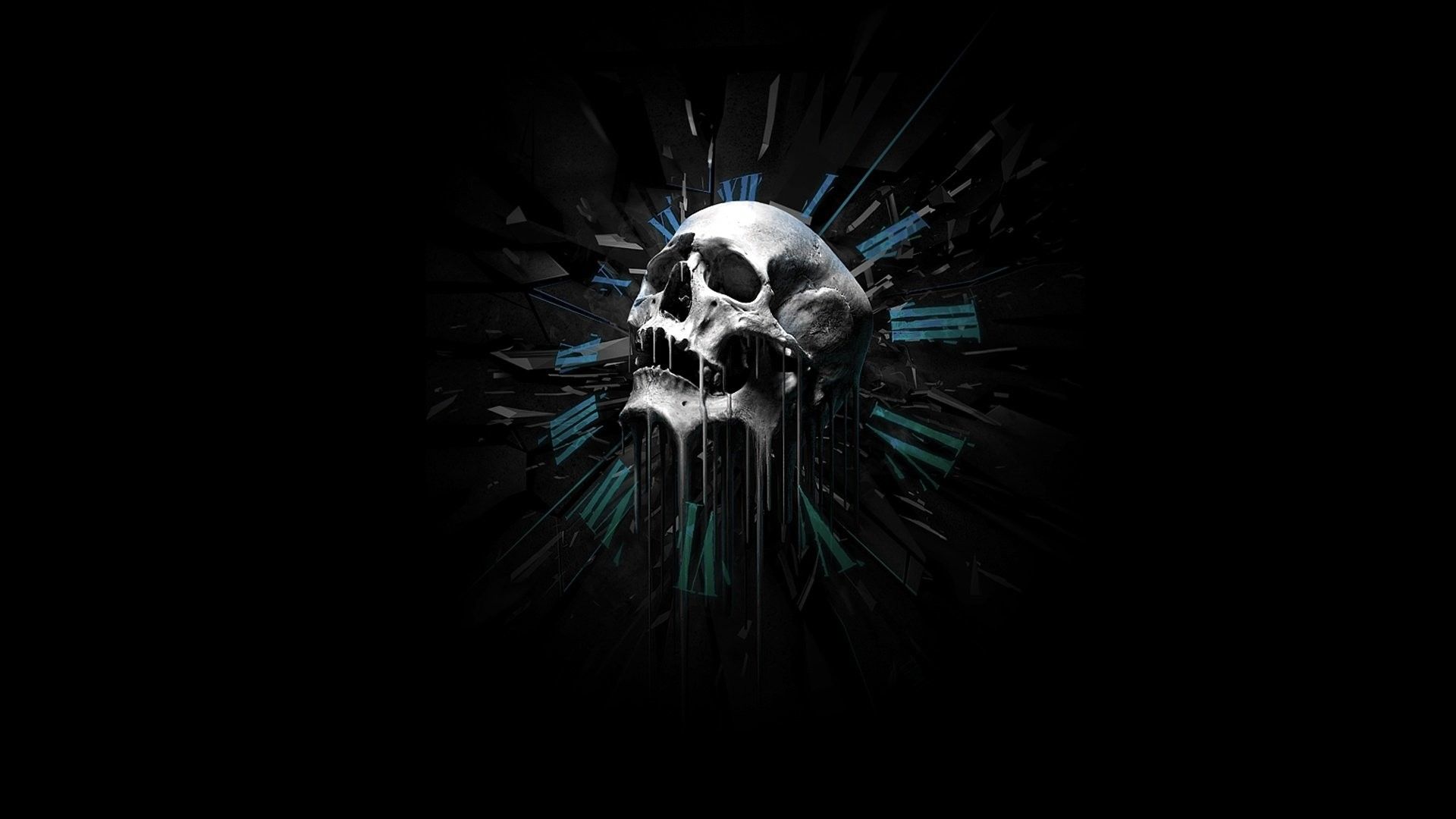 Teschio Misfits sfondo nero, 1920x1080 1080p, PC