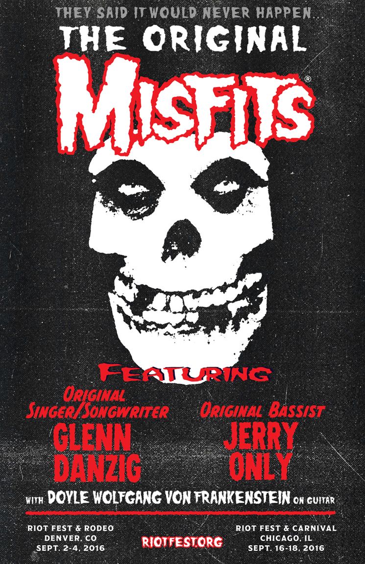 Teschio Misfits poster orrore, 745x1152 Verticale, Telefono