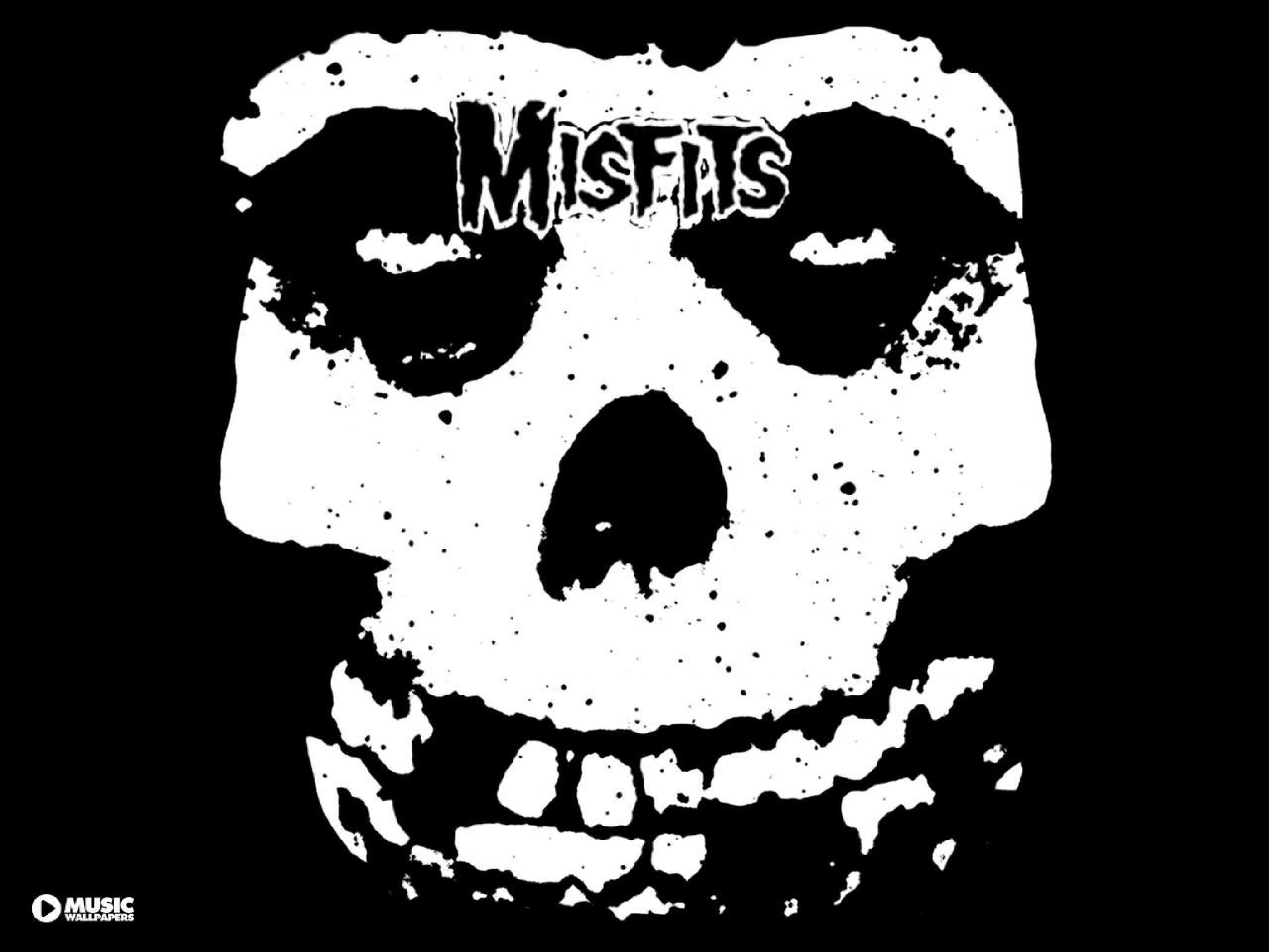 Teschio Misfits bianco nero, 2800x2100 WQXGA, Laptop
